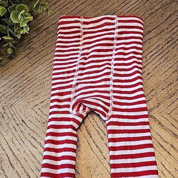 Red and white stripe stockings Rae Dunn One size but i say it fits 3/4 perfectly - Picture 6 of 8